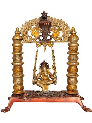 Lord Ganesha On a Swing