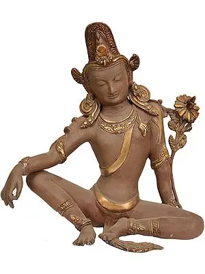 11" Lord Indra In Brass | Handmade | Made In India