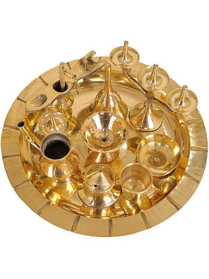 Ashta Mangalam Puja Thali