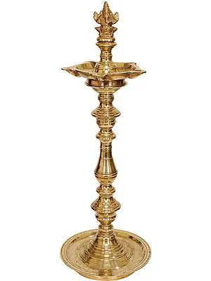 Ganesha Five Wick Lamp with Stand
