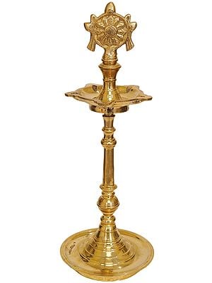 Sudershan Chakra and Conch Lamp (For Vaishnava)