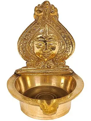 4" Devi Puja Lamp In Brass | Handmade | Made In India