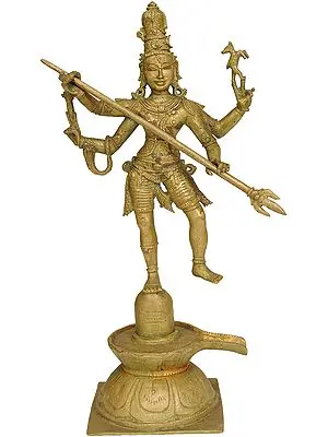 Shiva Emerging From The Linga