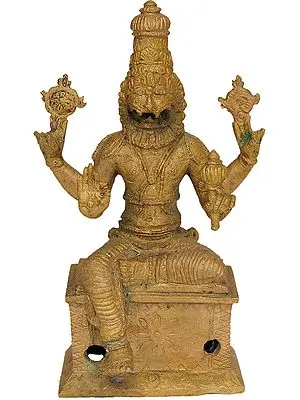 Lord Narasimha Bronze Sculpture from Swamimalai
