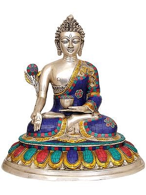 16" (Tibetan Buddhist Deity) Medicine Buddha In Brass | Handmade | Made In India