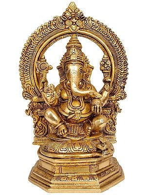 9" Bhagawan Ganesha in Brass | Handmade | Made In India