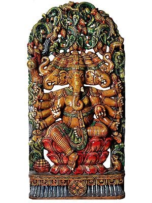 Large Size Panchamukha Ganesha (Five-Headed Ganapati)