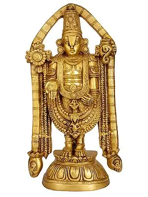 23 Tirupati Balaji In Brass | Handmade | Made In India
