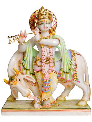 Gopala Krishna - Krishna with Cow