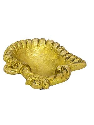 2" Om Diya In Brass | Handmade | Made In India