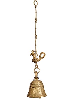 Peacock Hanging Bell from Bastar