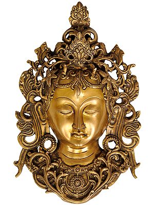 Goddess Tara Wall Hanging Mask (Tibetan Buddhist Deity)