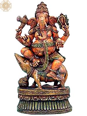 Ganesha riding His Mouse