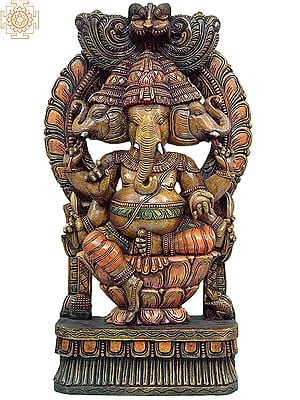 Trimukha Ganesha