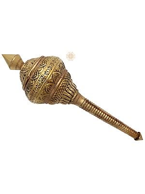 17" Gada (Mace) In Brass | Handmade | Made In India