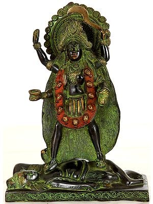 10" Kali as Bhairavi | Brass | Handmade | Made In India