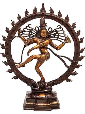 25"  Brass Nataraja Statue (Bhagawan Shiva's Tandava) | Handmade | Made in India