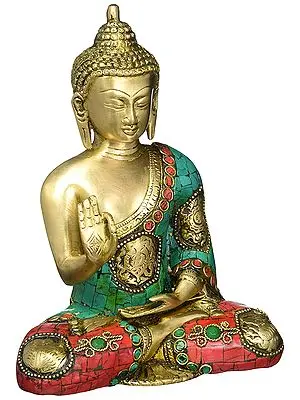 The Superbly Calm Shakyamuni, The Lengthened Earlobes Almost Touching The Shoulders