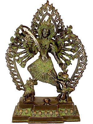 Devi Durga, Sculpted Nepalese Style