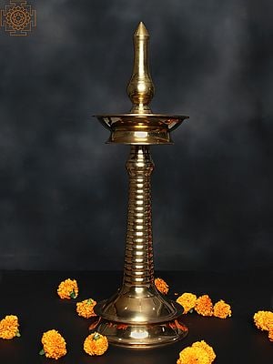 Kerala Traditional Brass Oil Lamp