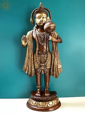 26" The Glorious Hanuman | The Jewel of The Ramayana In Brass