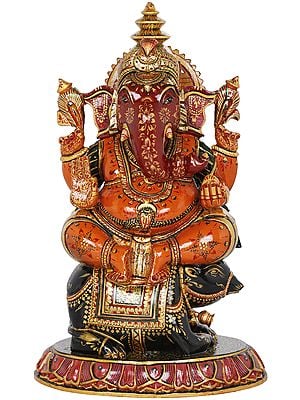 Ganesha Riding On His Vahana