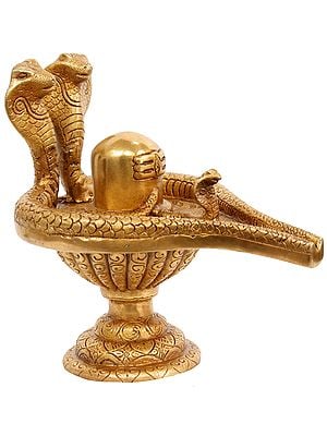 7" A Prized Possession for Any Shaivite Devotee In Brass | Handmade | Made In India