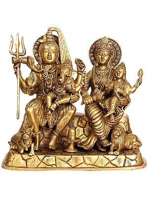 12" The Holy Family In Brass | Handmade | Made In India