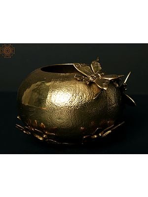 7" Designer Brass Pot