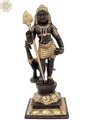 9" Karttikeya  -The Warrior God In Brass | Handmade | Made In India