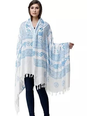 Printed Om Namah Shivai Prayer Shawl