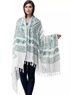 Printed Om Namah Shivai Prayer Shawl