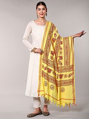 Printed Om Namah Shivai Prayer Shawl