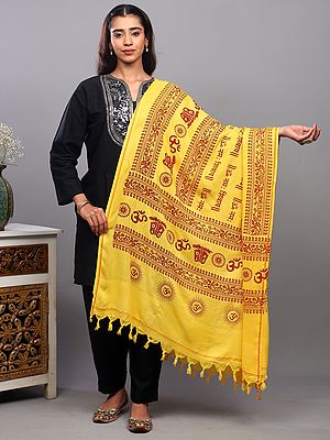 Printed Om Namah Shivai Prayer Shawl