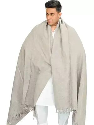 Plain Men's Angora Dushala (Lohi) from Kullu