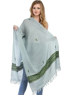 Ari Hand-Embroidered Stole from Kashmir