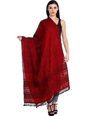Handloom Shawl from Kutch with Woven Border