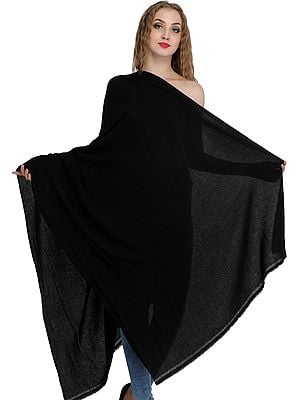 Plain Woven Pure Cashmere Shawl from Nepal