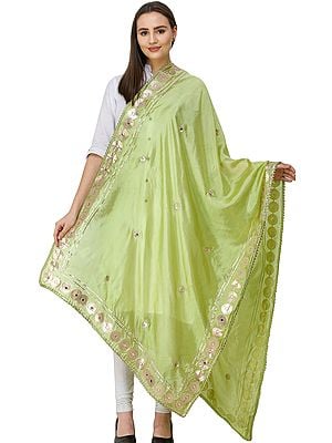 Dupatta from Amritsar Embellished with Patch Border