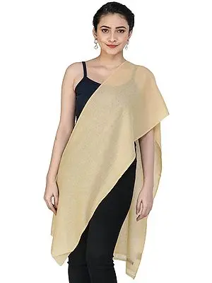 Plain Pure Cashmere Woven Scarf from Nepal