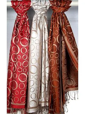 Lot of Three Double Sided Stoles