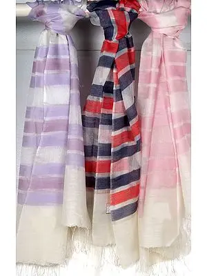 Lot of Three Multi-Colored Stoles