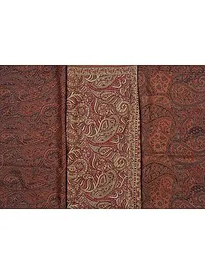 Lot of Three Reversible Jamawar Shawls