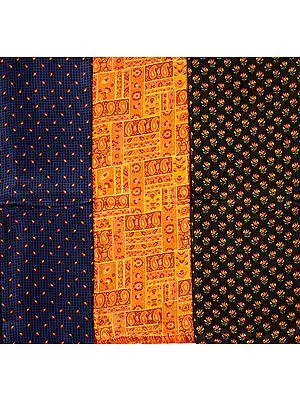 Lot of Three Pure Silk Printed Scarves
