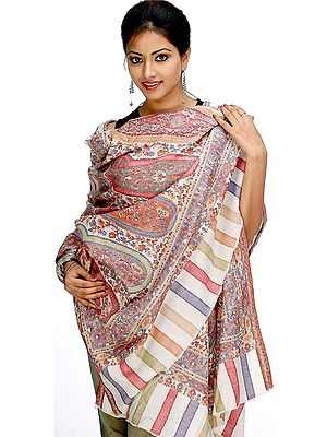 Kani Shawl with Antique Kashmiri Design
