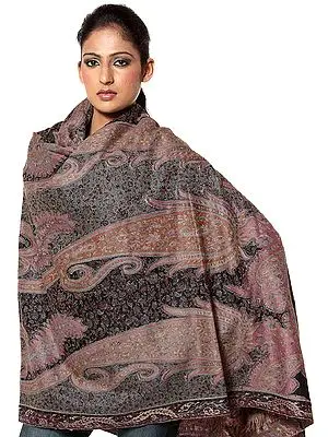 Multi-Color Kani Jamawar Shawl with Intricate Weave