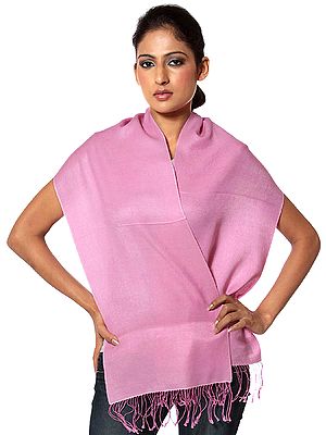 Pink Silk-Pashmina Scarf from Nepal