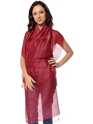 Plain Cordovan Scarf from Banaras