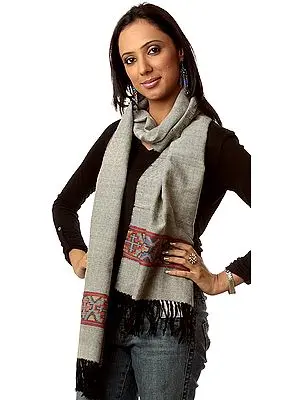 Gray Scarf from Kullu