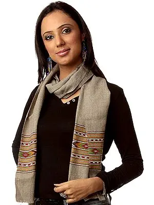 Gray Scarf from Kullu